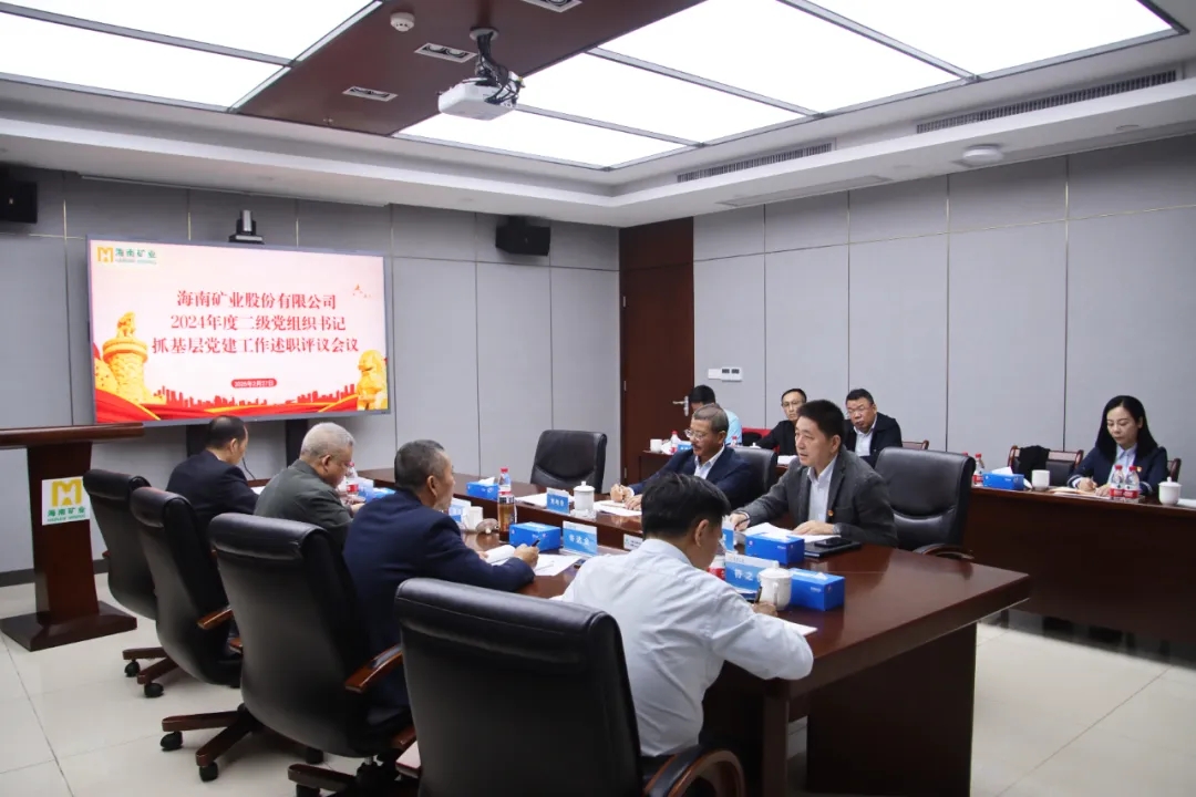 海南礦業(yè)黨委召開(kāi)2024年度二級(jí)黨組織書(shū)記抓基層黨建工作述職評(píng)議會(huì)議